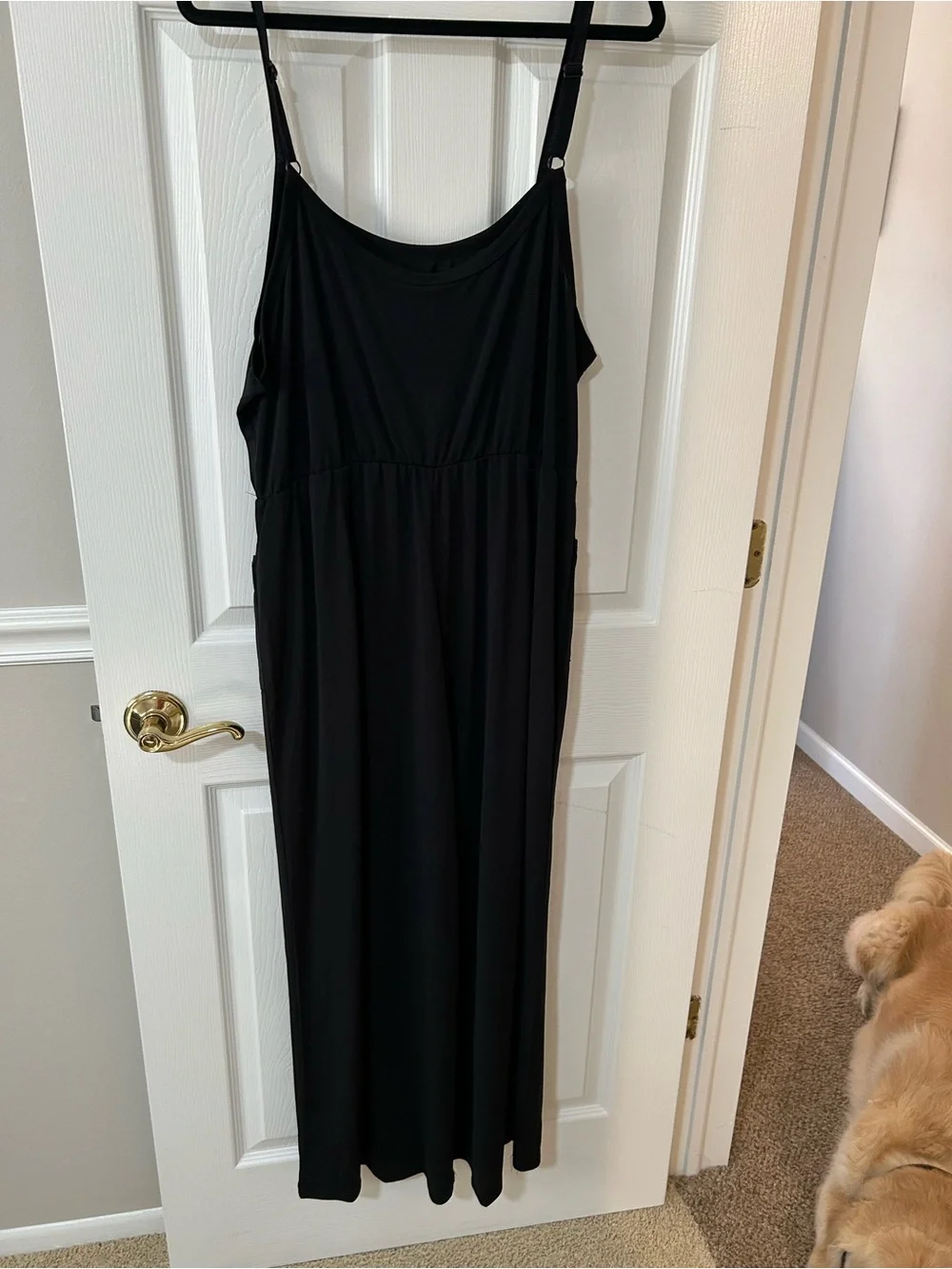 NWT LuLaRoe XL Black Leola jumpsuit.